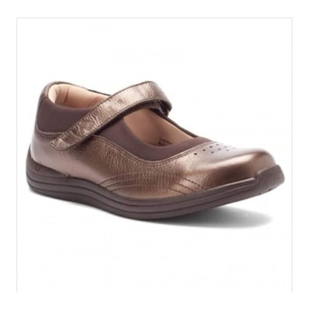 Drew metallic copper rose ortho arch support Mary Jane shoes